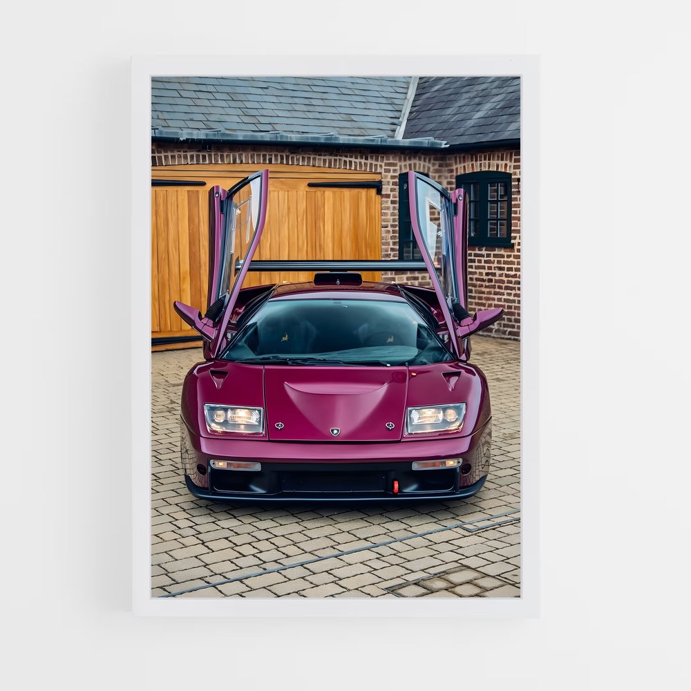 Poster Lamborghini Diablo (vue 3)